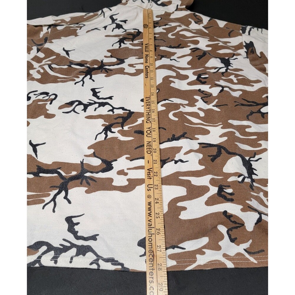 Muleskins Hoodie Jacket Mens Size XL Camo Brown White USA Full Zip - Picture 7 of 10